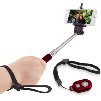 Extendable Selfie Stick with Bluetooth Remote