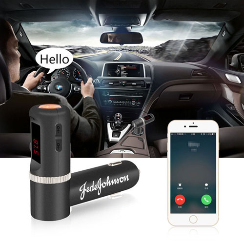 Bluetooth FM Radio Transmitter With Dual USB Charging 