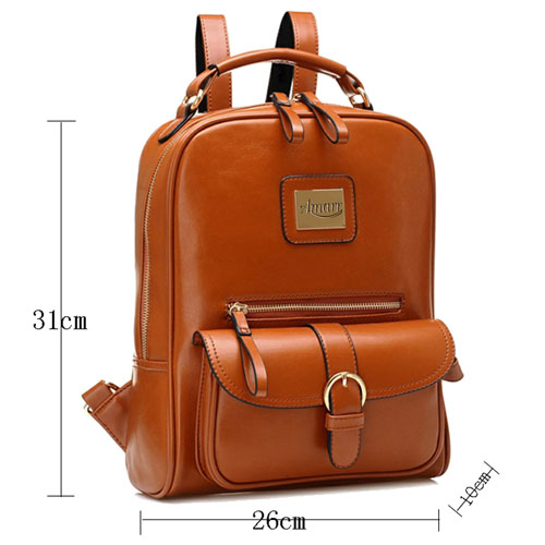 Mochila Fashion Designer Leather Backpack